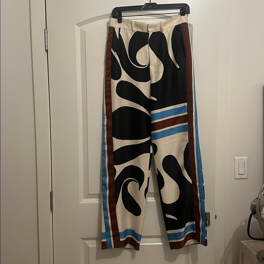 Zara Satin Print Pants
